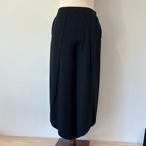 Betabrand Black Wide Leg Culottes